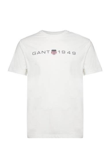 Printed Graphic Ss T-Shirt White GANT