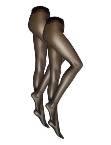 Elin Tights 2-Pack Black Swedish Stockings