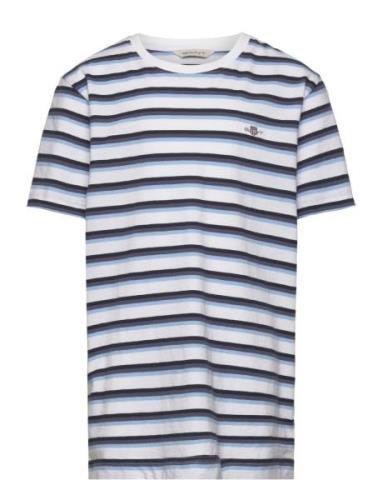 Striped Shield T-Shirt Patterned GANT