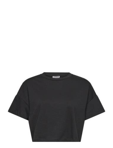 Nmalena S/S O-Neck Semicrop Top Fwd Noos Black NOISY MAY