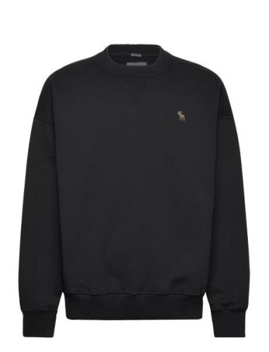 Anf Mens Sweatshirts Black Abercrombie & Fitch