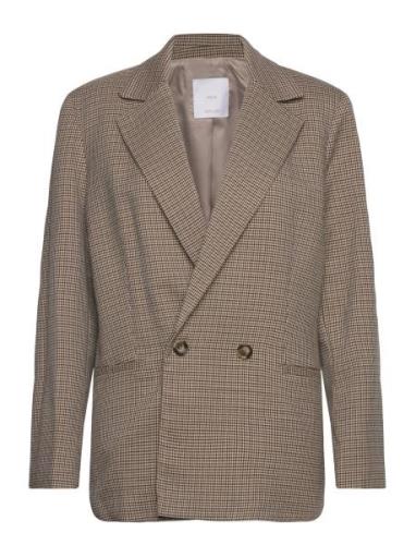 Cross Button Blazer Brown Mango