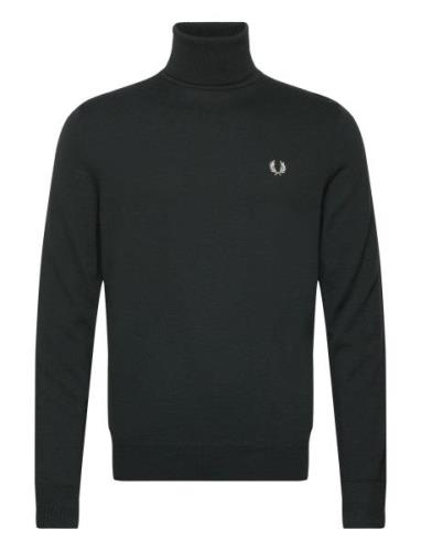 Roll Neck Jumper Black Fred Perry