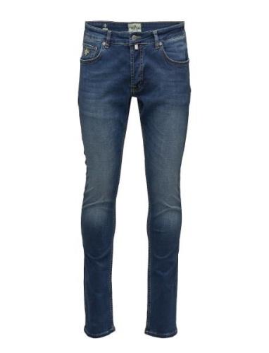 Steve Satin Jeans Blue Morris