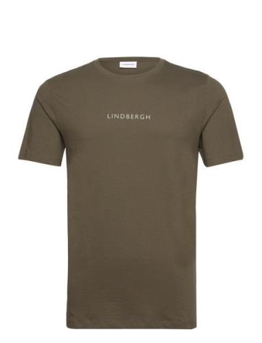 Lindbergh Print Tee S/S Green Lindbergh