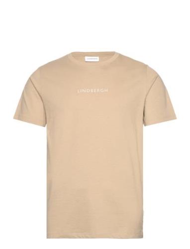 Lindbegrh Print Tee S/S Beige Lindbergh