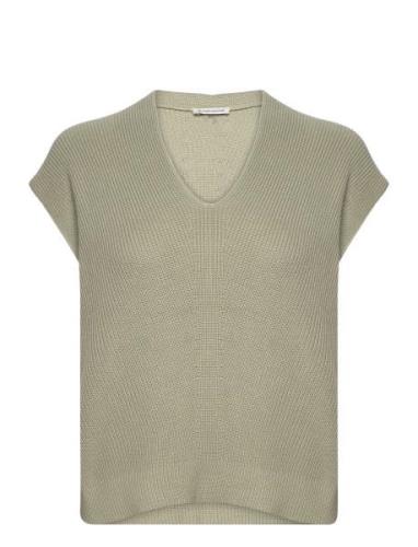 Knit Sleeveless V-Neck Green Tom Tailor