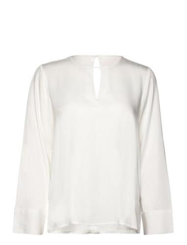 Blouse With Cut-Out Detail White Tom Tailor