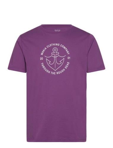 Hook T-Shirt Purple Makia