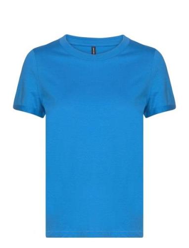 Vmpaula S/S T-Shirt Blue Vero Moda