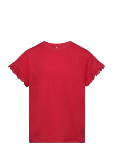 Kogiris S/S Emb Top Jrs Red Kids Only