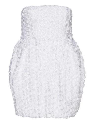 3D Flower Mini Dress White ROTATE Birger Christensen