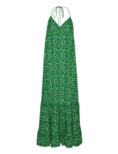 Fine Jacquard Maxi Dress Green ROTATE Birger Christensen