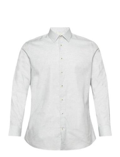 Slhslimsoho-Detail Shirt Ls Noos White Selected Homme