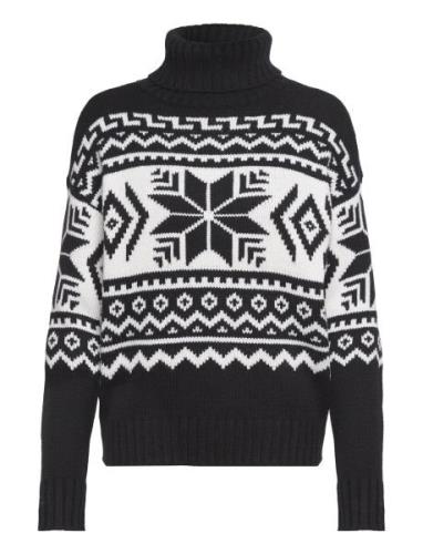 Fair Isle Wool-Blend Turtleneck Sweater Black Lauren Ralph Lauren