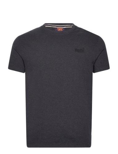 Essential Logo Emb Tee Black Superdry