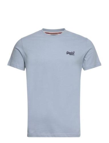 Essential Logo Emb Tee Blue Superdry