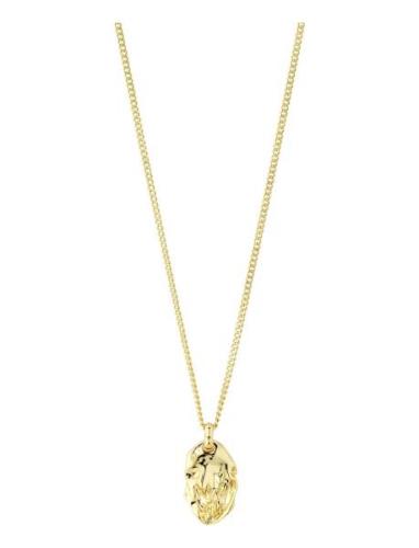 Sun Recycled Coin Necklace Gold Pilgrim