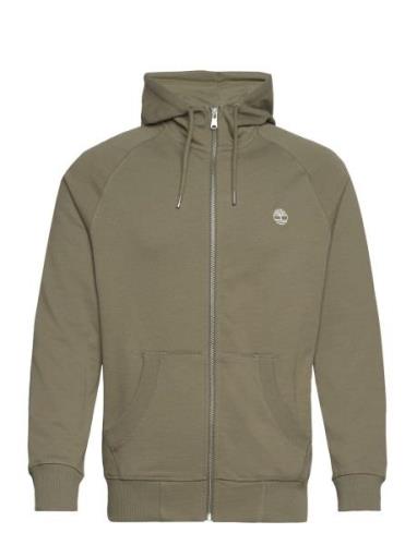 Exeter River Loopback Full Zip Hoodie Cassel Earth Green Timberland