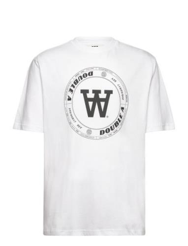 Wwasa Tirewall T-Shirt Gots White Double A By Wood Wood