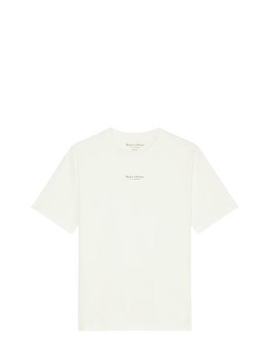 T-Shirts Short Sleeve Cream Marc O'Polo