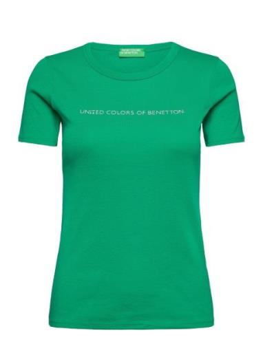 Short Sleeves T-Shirt Green United Colors Of Benetton