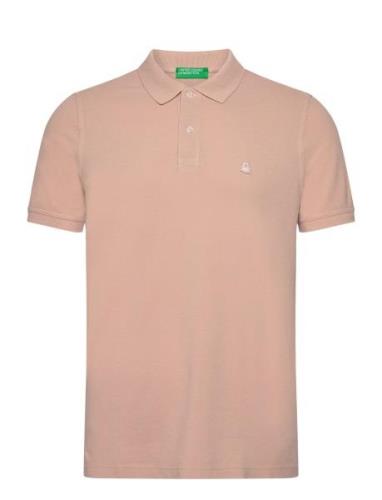 H/S Polo Shirt Pink United Colors Of Benetton
