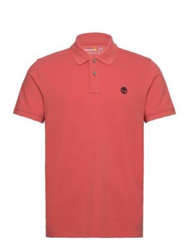 Millers River Pique Short Sleeve Polo Burnt Sienna-App Red Timberland