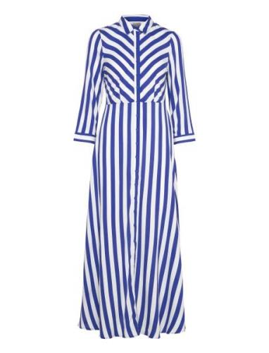 Yassavanna Long Shirt Dress S. Blue YAS