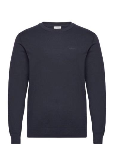 Knitted O-Neck Sweater Navy Lindbergh