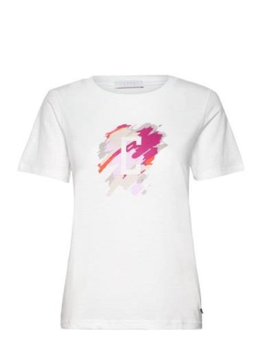 T-Shirt With Paint Mix - Mid Sleeve White Coster Copenhagen