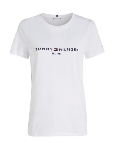 Heritage Hilfiger C-Nk Reg Tee White Tommy Hilfiger