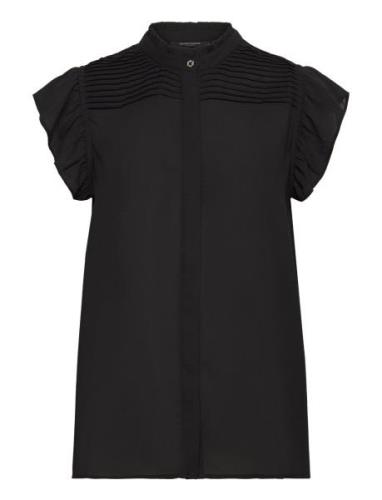 Camillabbnicole Shirt Black Bruuns Bazaar