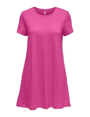 Onlmay Life S/S Pocket Dress Jrs Pink ONLY