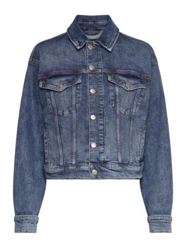 C_Trucker Jacket Blue BOSS