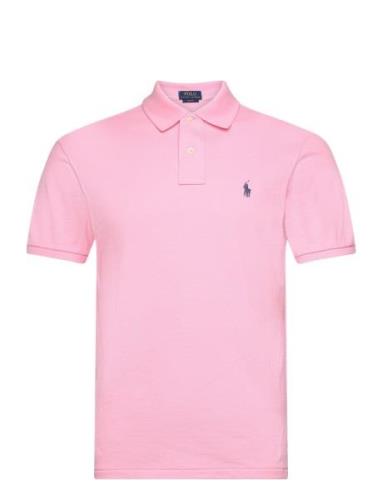 Slim Fit Mesh Polo Shirt Pink Polo Ralph Lauren