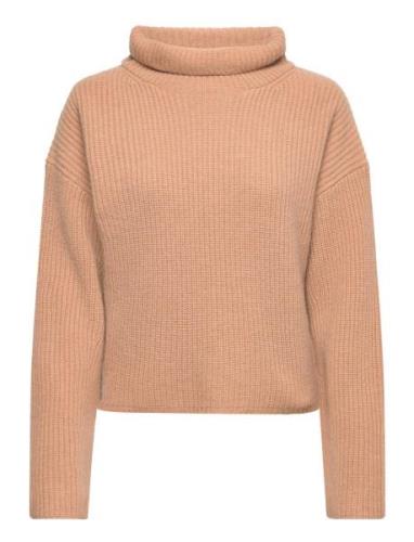 Rib-Knit Wool-Cashmere Mockneck Jumper Beige Polo Ralph Lauren