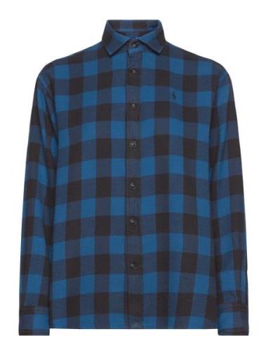 Relaxed Fit Plaid Cotton Twill Shirt Blue Polo Ralph Lauren