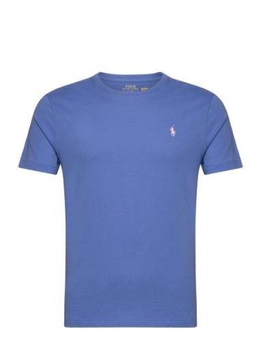 Custom Slim Fit Jersey Crewneck T-Shirt Blue Polo Ralph Lauren