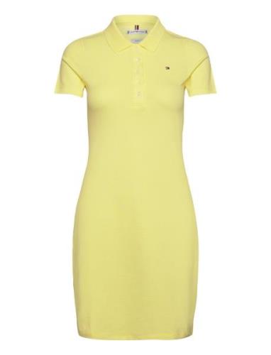 1985 Slim Pique Polo Dress Ss Yellow Tommy Hilfiger