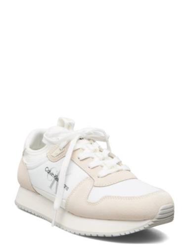 Runner Sock Laceup Ny-Lth Wn White Calvin Klein