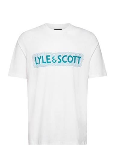 Vibrations Print T-Shirt White Lyle & Scott