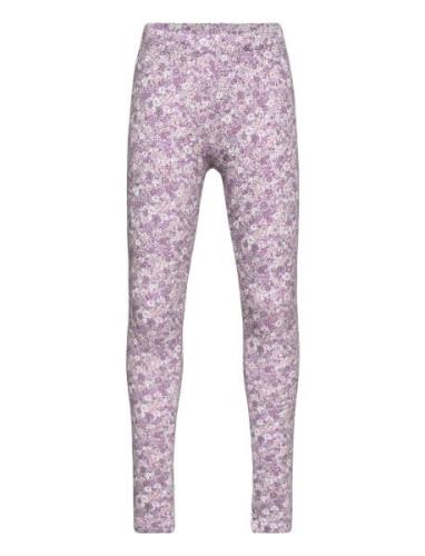 Leggings Flower Aop Purple Lindex