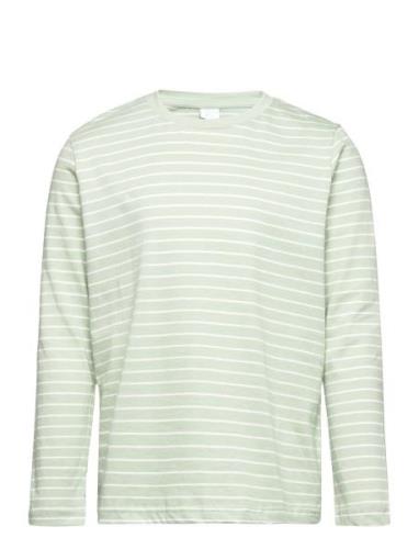 Top L S Basic Stripe Green Lindex