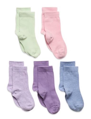 Sock 5 P Sg Plain Patterned Lindex