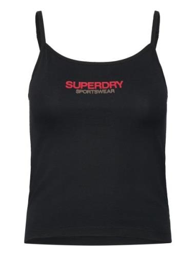 Sportswear Logo Fitted Cami Black Superdry Sport