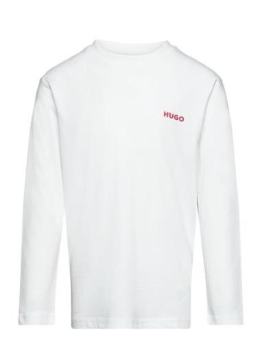 Long Sleeve T-Shirt White Hugo Kids