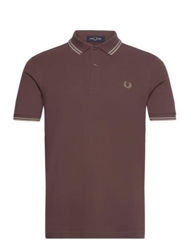 Twin Tipped Fp Shirt Brown Fred Perry