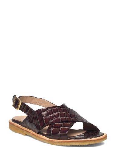 Sandals - Flat - Open Toe - Op Brown ANGULUS