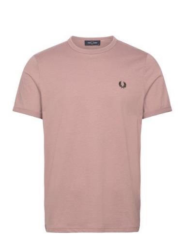 Ringer T-Shirt Pink Fred Perry